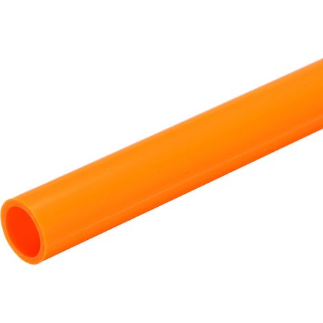 Tube Rigide PVC Tuyau Rond 16mm ID 20mm OD 50 cm de Long Orange PVC Pipe Résistance Élevée aux Chocs pour Tuyaux d'Eau, Artisanat, Décoration, Gaine de Câble (1/5)
