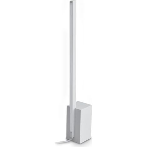 Ideal Lux Lampada da tavolo Essence 1 luce LED integrato bianco metallo vetro