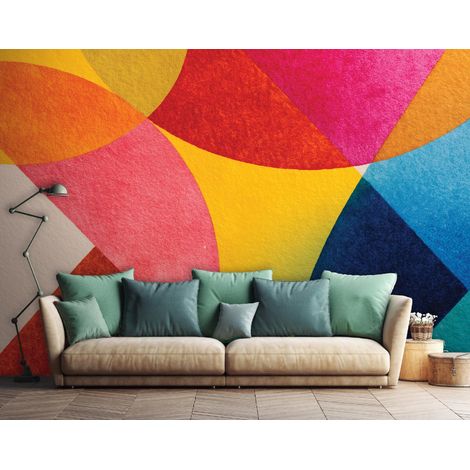 Fototapete Abstrakt Kunst Deco, für Wohnzimmer und Schlafzimmer, 150 x 105 cm – Komplettset inkl. Kleister & Anleitung (1/5)
