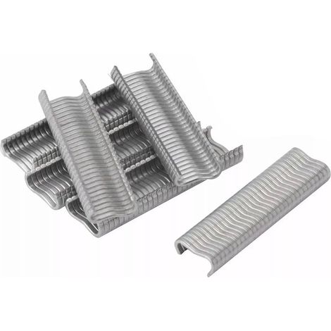 2400 pièces agrafes en M pour installation de cages à animaux, clips de fixation en métal pour poulailler grillagé (1/5)