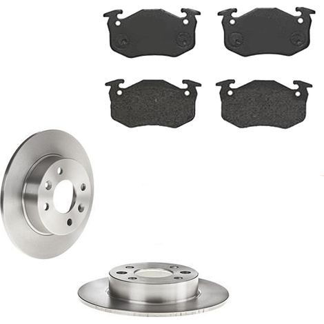 KIT FRENI ANTERIORI compatibile con RENAULT TWINGO I (C06) - DISCHI + PASTIGLIE OEM: P 68 015 , P 68 020 / 15116 /SOSTITUZIONE DIRETTA/BASSA POLVERE/SILENZIOSO (1/5)