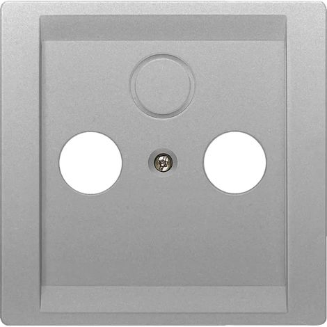 Siemens DELTA style, platinmetallic Antennen-Abdeckungplatte, 68x 68mm 5TG13381 (1/2)
