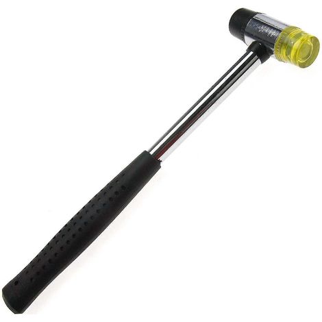 Maillet miniature double face en caoutchouc et nylon avec manche antidérapant, 25 mm, pour le bois (1/3)
