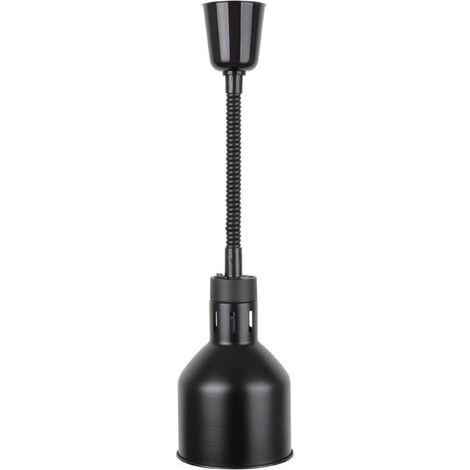 Lampe chauffante rétractable finition noir mat - Buffalo