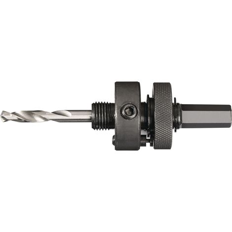 Arbre d'enregistrement 6 pans 11,0mm av. foret centreur scies cloches 32-152mm TECWERK (1/2)