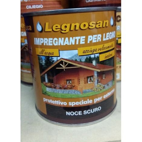 Veleca Legnosan Impregnante Per Legno Pronto All'uso x Esterno Noc.Scuro 750 ML