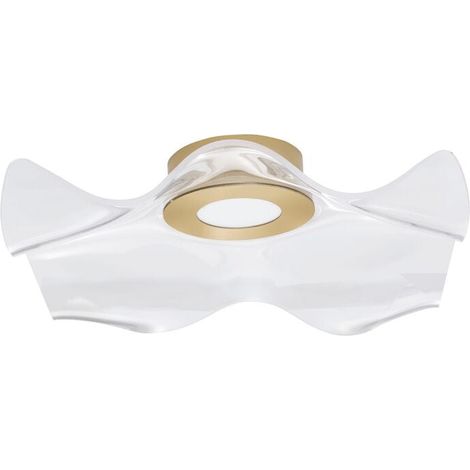 [NEUWERTIG] B-Ware Nova Luce Deckenleuchte Deckenlampe SIDERNO LED Gold Warmweiß 50 cm 31 W Lampe (1/2)