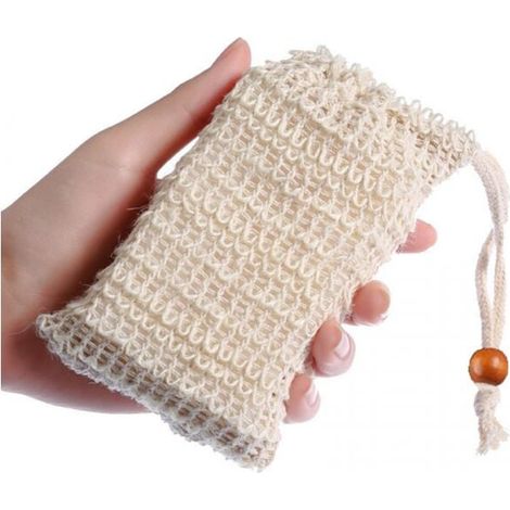 4pcs Soap Bag, Sisal Soap Holder for Shower Massage Exfoliating Promotes Blood Circulation MUMU (1/4)