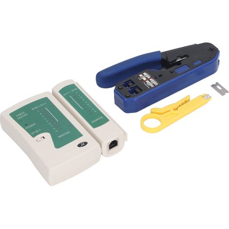RJ45-Crimpwerkzeug-Set, Crimpzange für Kabelverbindungen, Crimpwerkzeug für Cat5- und Cat6-Durchführungsstecker (1/5)