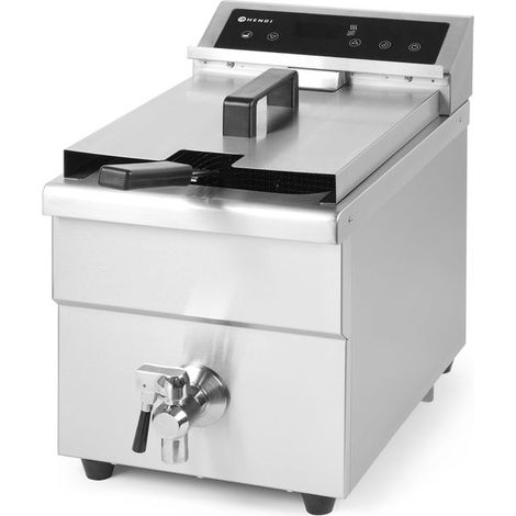 Induktionsfritteuse mit Wasserhahn Kitchen Line 8L Hendi 215012 (1/5)