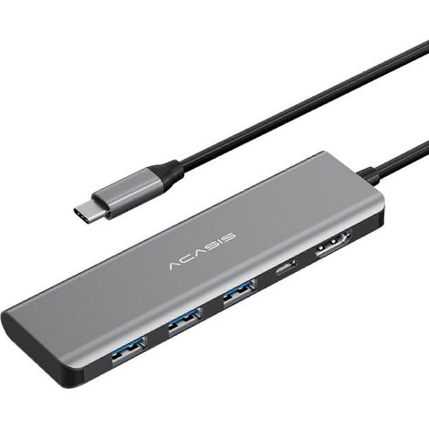 Intelligente Dockingstation mit USB-C-Anschluss (USB Typ C auf USB 3.0/SD/TF-Karte, PD 100W) (1/5)