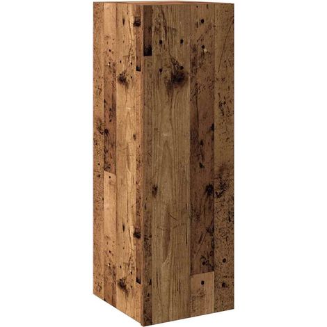 Meuble mural vieux bois 30,5x30x90 cm bois d'ingénierie (1/5)