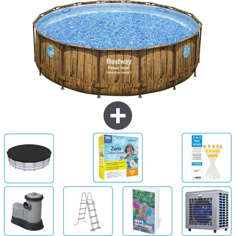 Bestway Piscina Bestway Power Steel Rotonda - 488x122 cm - 8-pezzi  S606 (1/4)