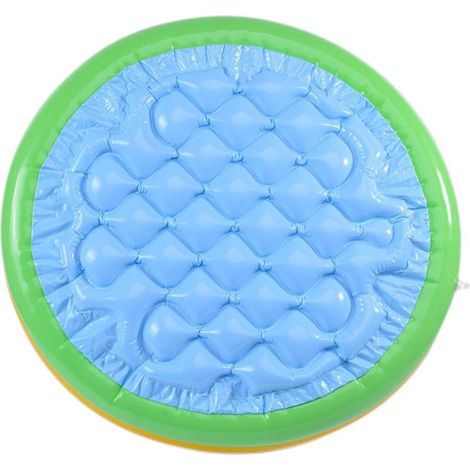 Piscine Gonflable pour Enfants, Pataugeoire Ronde Arc-en-Ciel 60-120 cm en PVC avec Pompe à Air (1/5)