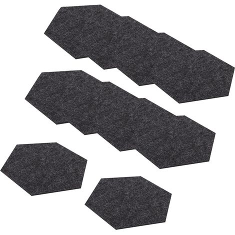 Lot de 10 sous-verres hexagonaux en feutre, pour la bière et le café. (1/5)