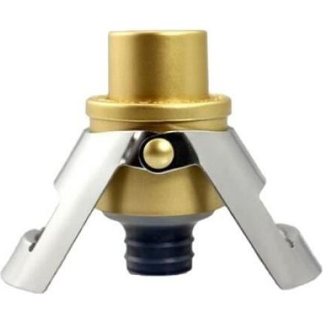 Bouchon Sous Vide - Bouchon Vin Mousseux - Acier Inoxydable Avec Joint Silicone - Pour Vin Mousseux Et Vins Pétillants - 2 Pièces (1/3)