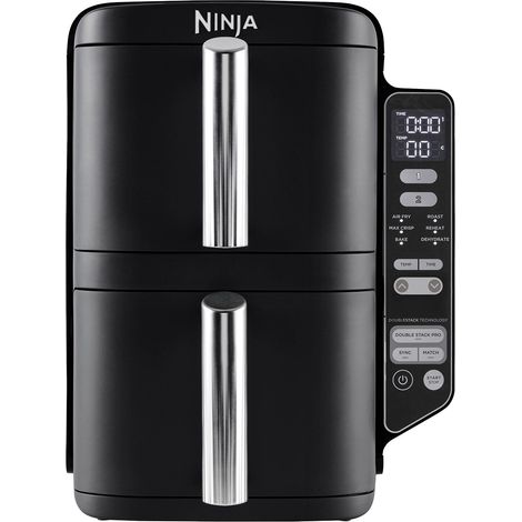 Ninja SL300EU Doppel-Heißluftfritteuse, 6 l, Grau (1/5)