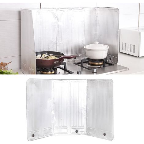 Fettschutz aus Aluminiumfolie, Spritzschutz für Herd und Küche, ideal für Reisen und Picknicks (1/5)