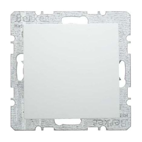 BERKER 6710098989 BLINDVERSCHLUSS MIT ZENTRALSTÜCK S.1/B.3/B.7 GLAS POLARWEIß, GLÄNZEND