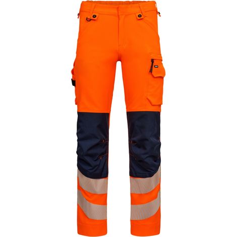 ENGEL Warnschutzhose mit 4-Wege-Stretch 2345-124-10165 Gr. 58 hi-vis orange/blue ink (1/2)