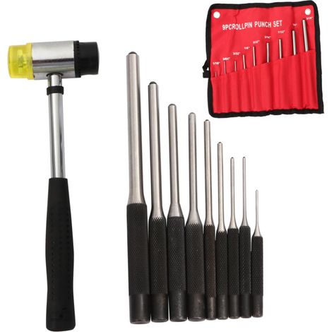 Ensemble de 10 outils de poinçonnage avec poignée ergonomique pour une utilisation facile (1/5)