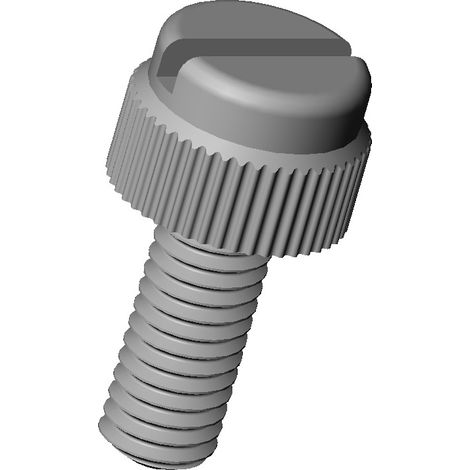 Ajile - M5x20 : Vis plastique moletée fendue diam. M5 longueur:20 mm