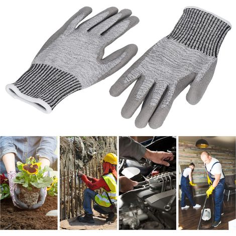 Gants de chantier résistants aux coupures, qualité F, taille L (1/5)