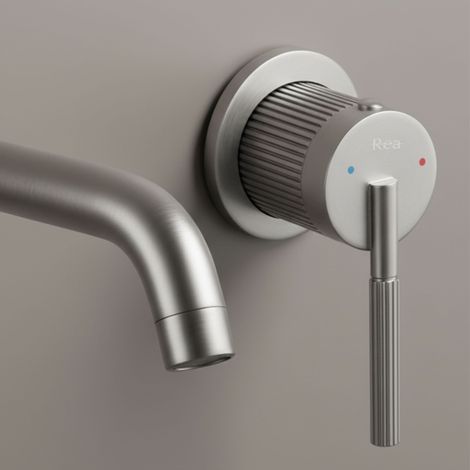 MISCELATORE INCASSO PER LAVABO REA ARGON BRUSHED NICKEL