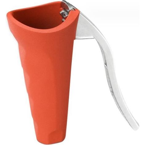 Casse-noisettes - Non spécifié - Modèle ergonomique - Acier inoxydable - Couleur rouge - Facile à nettoyer (1/4)