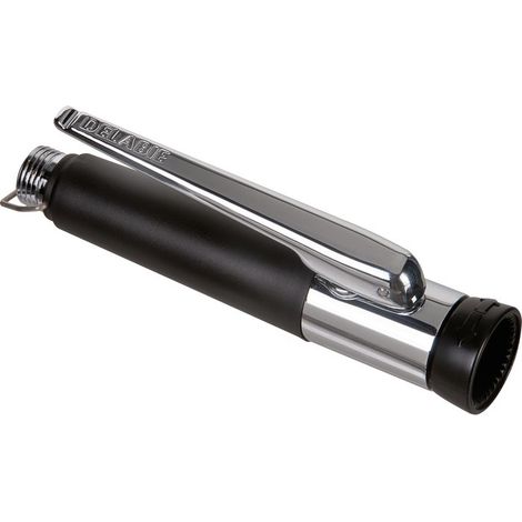 Delabie – Douchette pour robinet noir en laiton massif chromé – Jet pluie et concentré – Embout anti-choc et diffuseur antitartre (1/6)