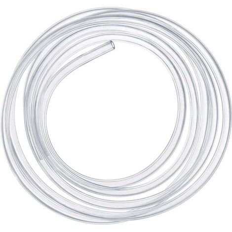 5M Tuyau en silicone transparent de qualité alimentaire - Tuyau en caoutchouc de silicone transparent- 7 mm x 9 mm extérieur (1/4)