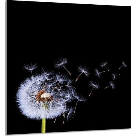 Panneau de verre pour la cuisine 60x65 Fleurs (1/5)