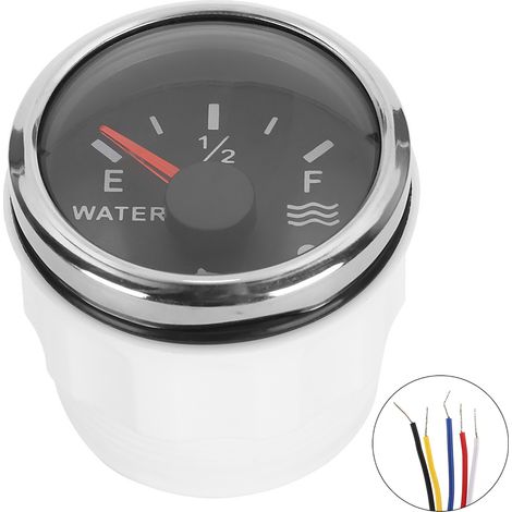 Jauge de niveau d'eau 52 mm/2 pouces, alarme intelligente 9-32 V CC, convient aux bateaux et aux camping-cars, capteur européen 0-190 ohms. (1/5)