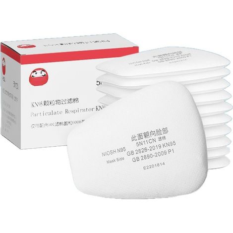 Lot de 10 filtres en coton pour masques respiratoires 6200 5N11CN, écran facial 7502, filtre à particules et charbon actif (1/3)