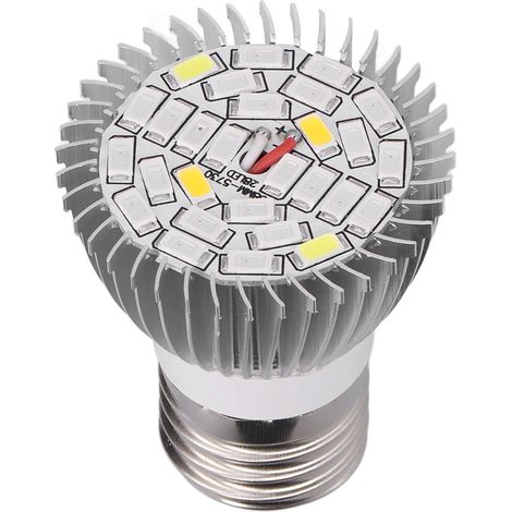 Ampoule LED de croissance à spectre complet, 28 LED, culot E27, pour plantes d'intérieur (1/5)
