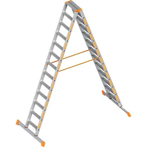 Layher Topic 1043 Stufenstehleiter 2x13 Stufen (1/5)