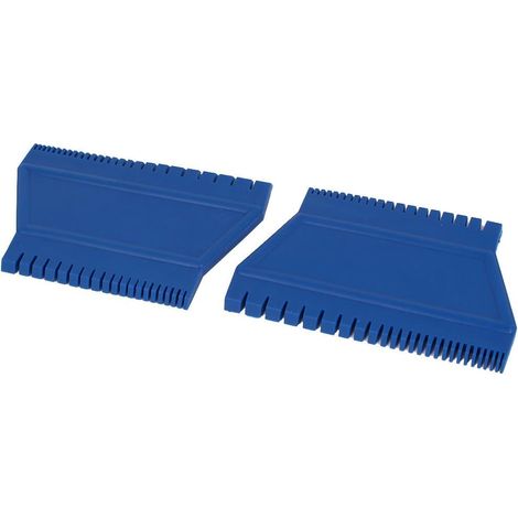 MS15 Wall Art Gummi Holz Körnung Trapezförmiger Schaber 12cmx7.7cm Bleu 2St (1/2)