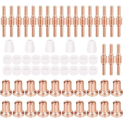 Kit di 65 elettrodi e ugelli al plasma, accessori per utensili di saldatura al plasma PT31, 30, 40 e 50 (1/4)