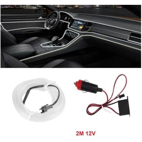 (Blanc)Bande Lumineuse - LED - 2M - Blanc - Intérieur - Flexible (1/4)