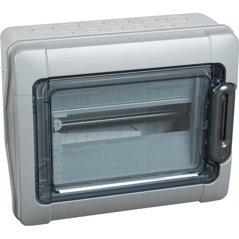 Plexo³ IP 65 ik 09 wasserdichte modulare Box 1 Reihe mit 12 LEGRAND 601831-Modulen