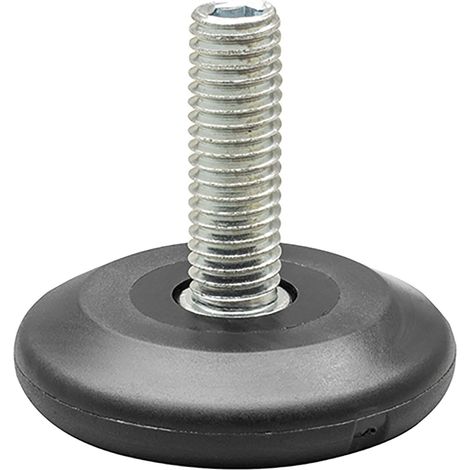 QuickClick Höhenverstellschraube Ultrasoft-Einsatz, ø37mm, M10x25mm, schwarz