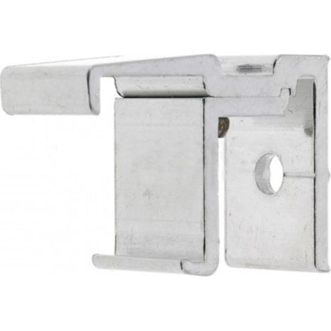 – Support de face déport 30mm pour tringle à rideau 24x16mm – Aluminium poli – Fixation à vis – Pour fenêtres et baies vitrées (1/3)