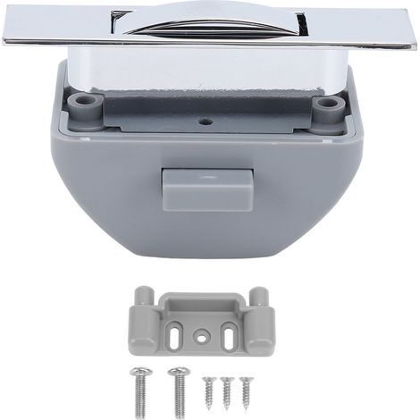 Loquet d'armoire à poussée en alliage de Zinc, serrures d'armoire sans clé pour Yachts, camping-car, caravane, Chrome. (1/5)