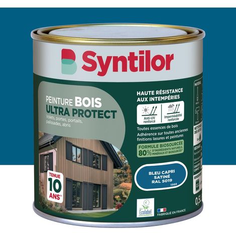 Vernice per legno da esterni Ultra Protect SYNTILOR, blu Capri, finitura satinata, 0,5 l SYNTILOR (1/5)