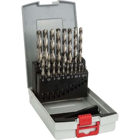 Set di punte a spirale PRO Metal HSS-G, 19 pezzi