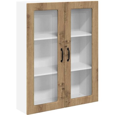 Meuble mural de cuisine，Armoire de cuisine Chêne artisanal 80 x 31 x 100 cm CFW97321 (1/5)