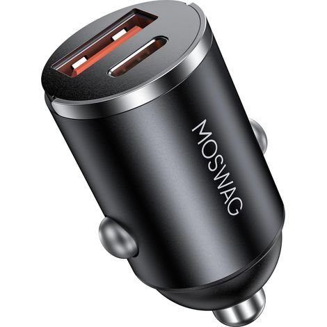 Allume Cigare USB C Lit Chargeur Telephone Voiture 12V Rapide MINI QC 3.0 Adaptateur Allume Cigare Prise Secteur,Accessoires Auto de Charger pour 17/16/15 pro max, S25 Ultra (1/5)