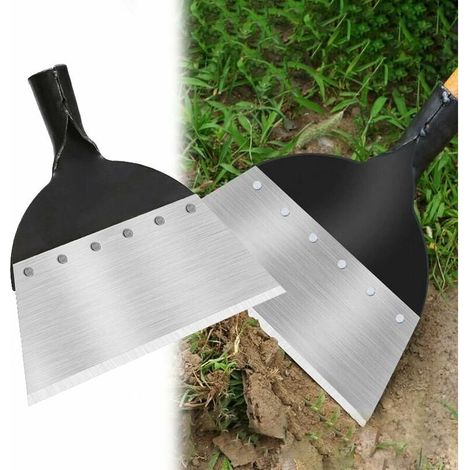 Multifunktionale Gartenschaufel, Gartenreinigungsschaufel, multifunktionale Unkrautschaufel aus Stahl, landwirtschaftliches Unkrautbekämpfungswerkzeug, für Garten und Landwirtschaft (28 cm) (1/5)