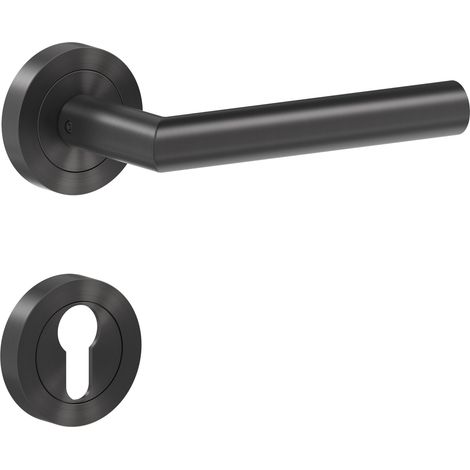 KARCHER DESIGN Drückergarnitur ER28 PZ0 89 - Rhodos, Profilzylinder, Edelstahl (1/4)