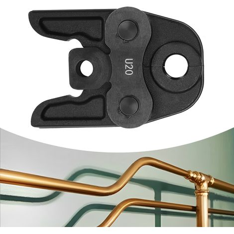 YISSALE - Pressbacke U20 20mm, Kompakte Pressbacke für Presszange, Rohrpressbacke Cr40 Stahl Schwarz, Presszange Rohrpressbacke für 0,79 Zoll Rohre, Sanitär, Wasserleitung, Heizung, Rohrleitungsbau (1/5)